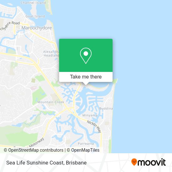 Sea Life Sunshine Coast map