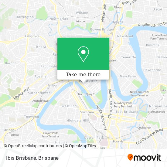 Ibis Brisbane map