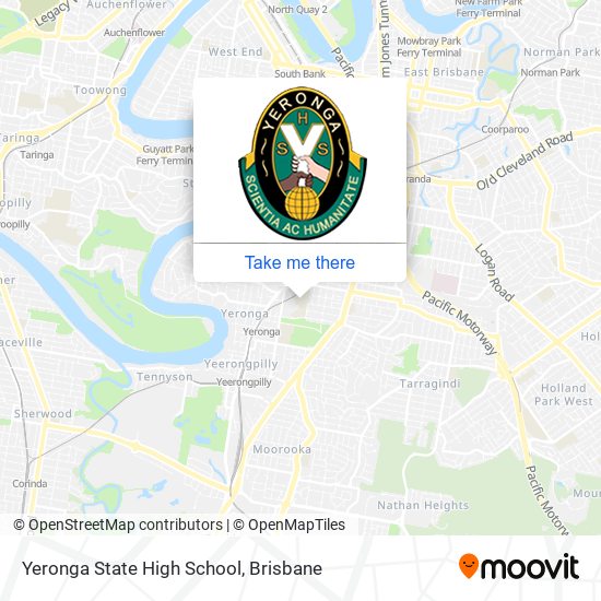 Yeronga State High School map