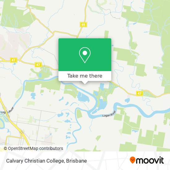 Calvary Christian College map