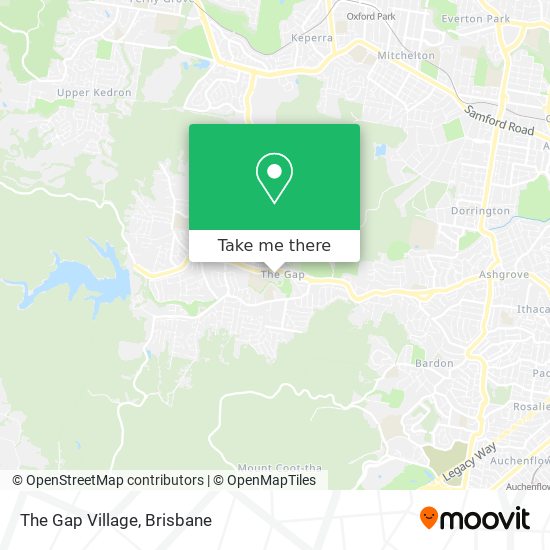The Gap Village map