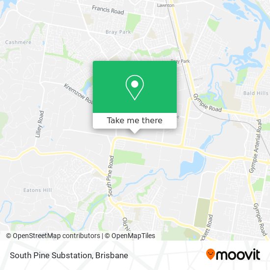 South Pine Substation map