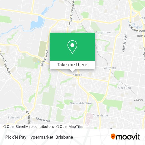 Mapa Pick'N Pay Hypermarket