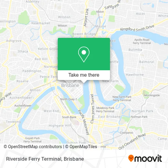 Riverside Ferry Terminal map