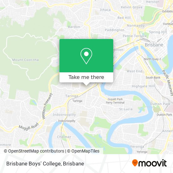 Brisbane Boys' College map