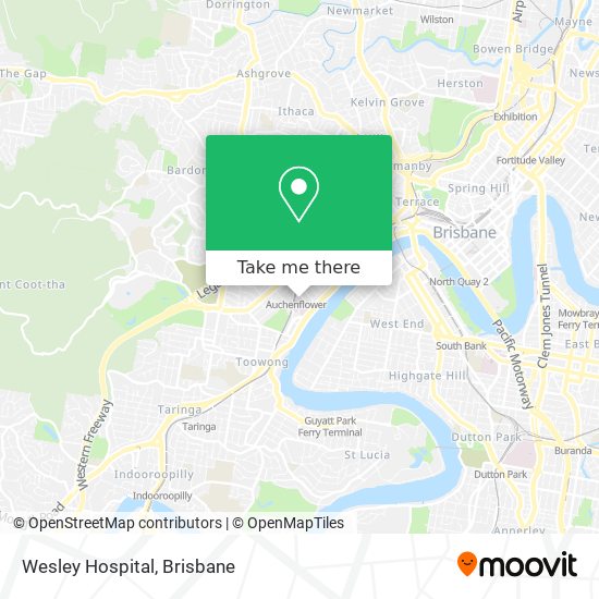 Mapa Wesley Hospital