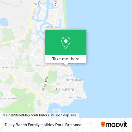 Dicky Beach Family Holiday Park map
