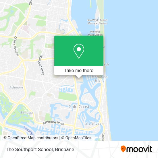 The Southport School map