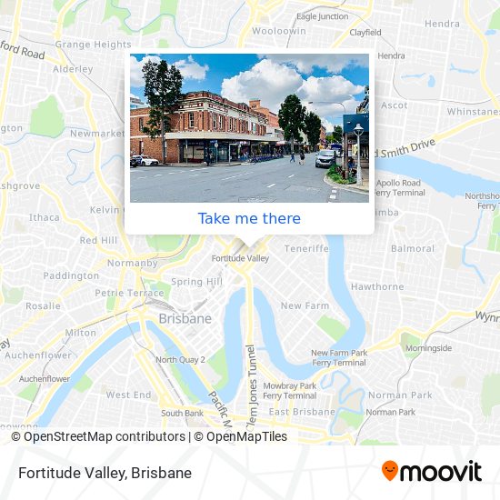 Fortitude Valley map