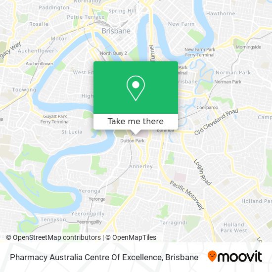 Pharmacy Australia Centre Of Excellence map