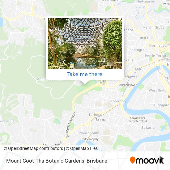 Mount Coot-Tha Botanic Gardens map