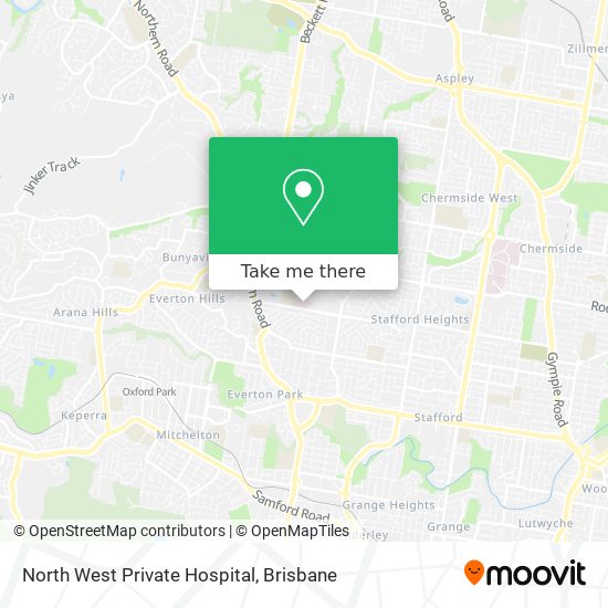 North West Private Hospital map