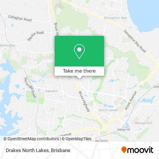 Drakes North Lakes map