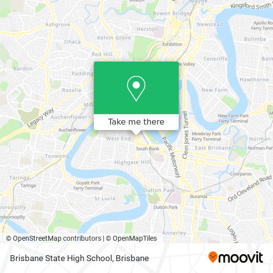 Brisbane State High School map