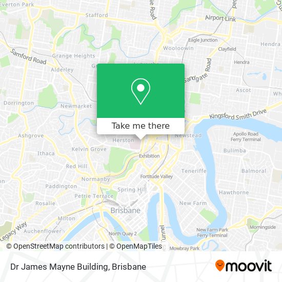 Mapa Dr James Mayne Building