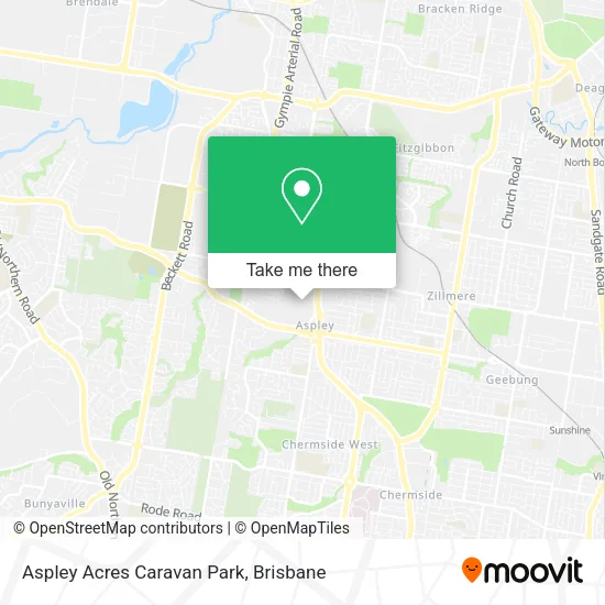 Aspley Acres Caravan Park map