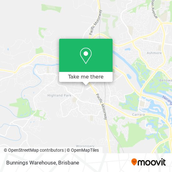 Bunnings Warehouse map