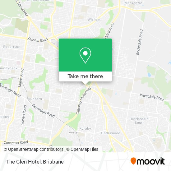 The Glen Hotel map