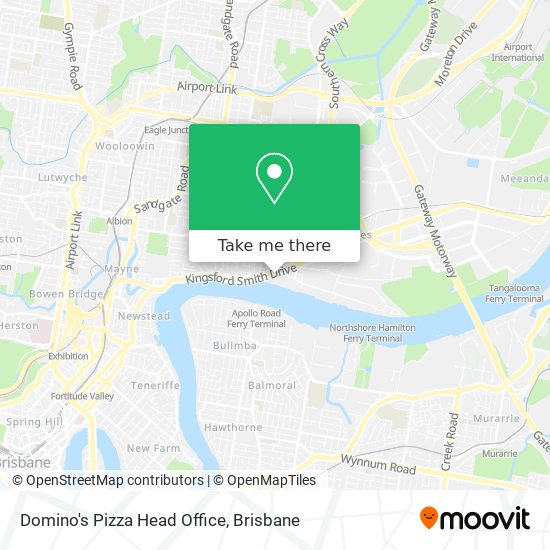Mapa Domino's Pizza Head Office
