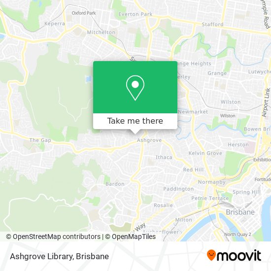 Mapa Ashgrove Library