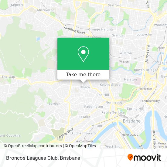 Broncos Leagues Club map