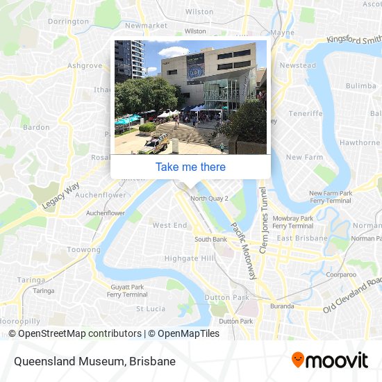 Queensland Museum map
