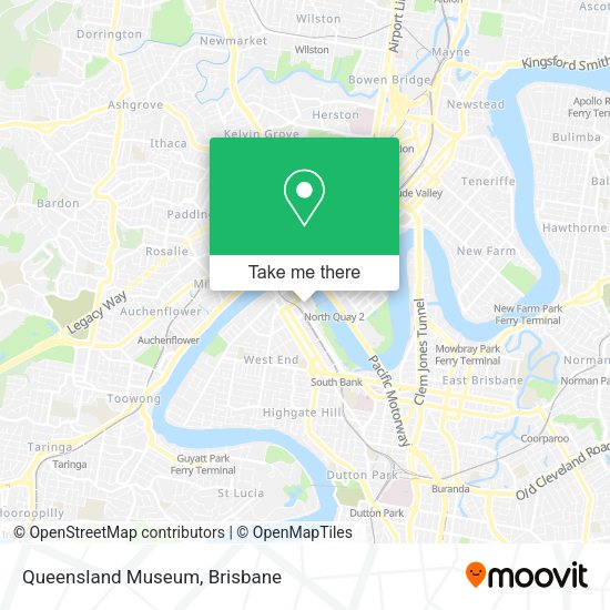 Queensland Museum map