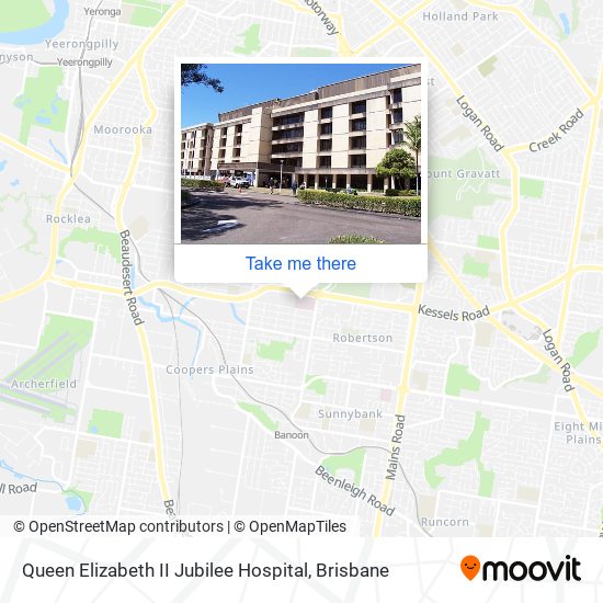 Mapa Queen Elizabeth II Jubilee Hospital