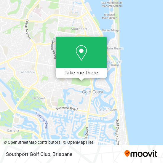 Southport Golf Club map