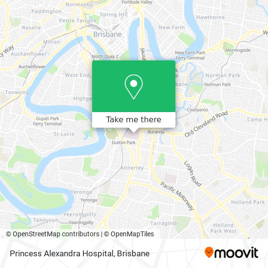 Princess Alexandra Hospital map
