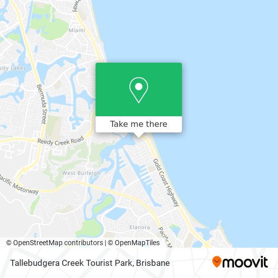 Tallebudgera Creek Tourist Park map