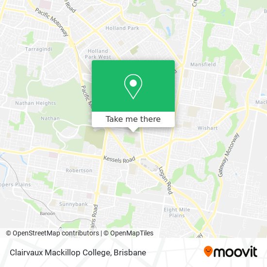 Mapa Clairvaux Mackillop College