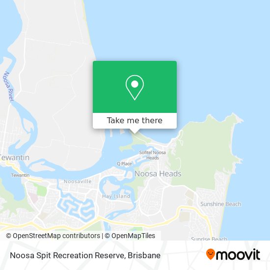 Noosa Spit Recreation Reserve map