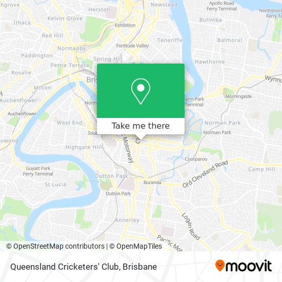 Queensland Cricketers' Club map