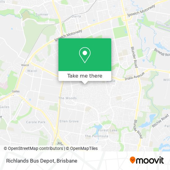 Richlands Bus Depot map