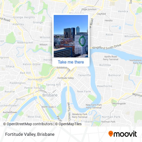 Mapa Fortitude Valley