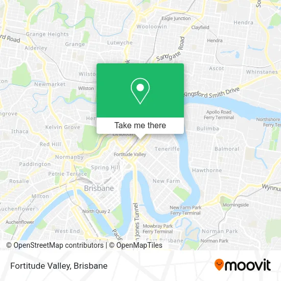 Fortitude Valley map