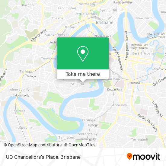 UQ Chancellors's Place map