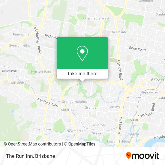 Mapa The Run Inn