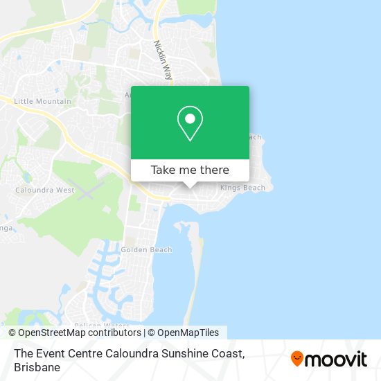 The Event Centre Caloundra Sunshine Coast map