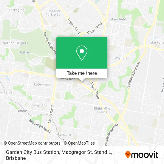 Garden City Bus Station, Macgregor St, Stand L map
