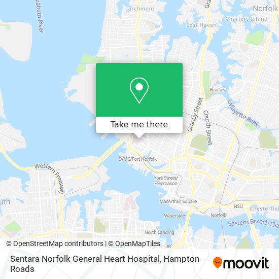 Sentara Norfolk General Map How To Get To Sentara Norfolk General Heart Hospital By Bus Or Train?