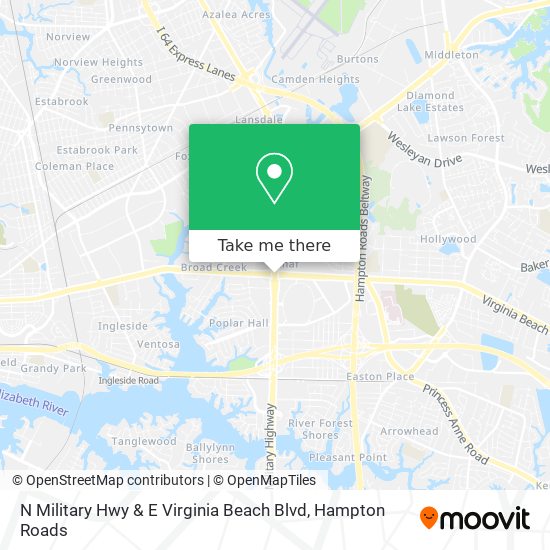 How To Get To N Military Hwy E Virginia Beach Blvd In Norfolk By Bus Or Light Rail