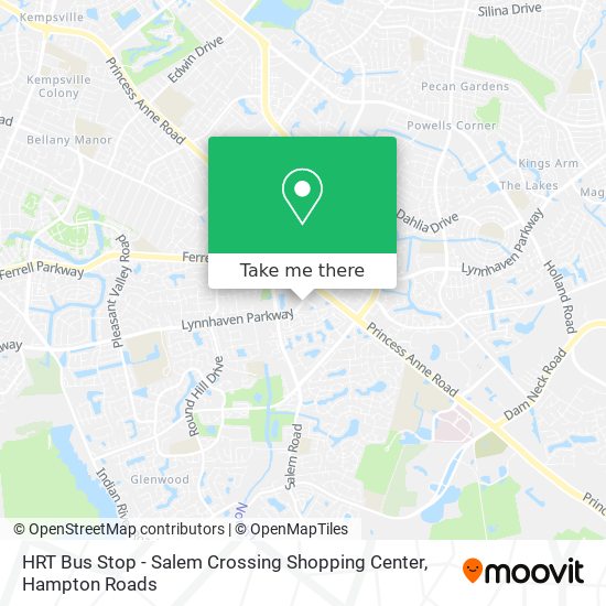 How to get to HRT Bus Stop - Salem Crossing Shopping 