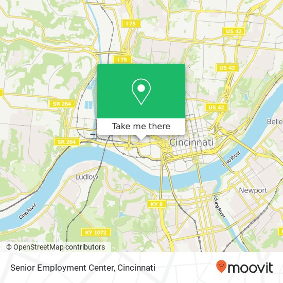 Senior Employment Center map