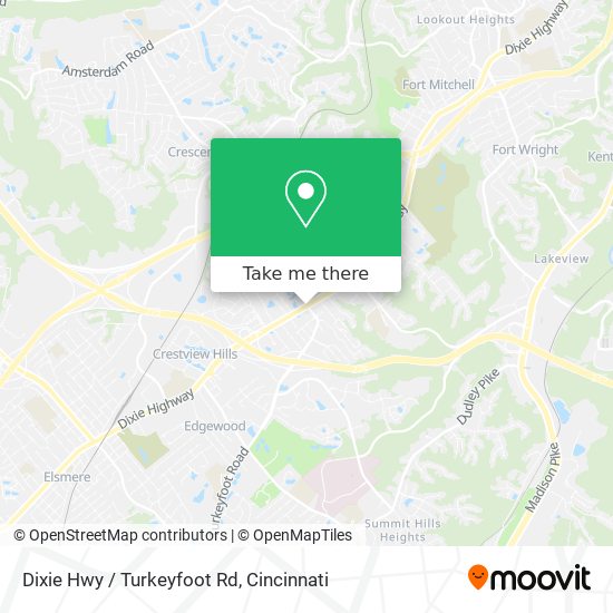 Dixie Hwy / Turkeyfoot Rd map
