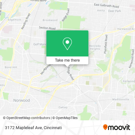 Mapa de 3172 Mapleleaf Ave