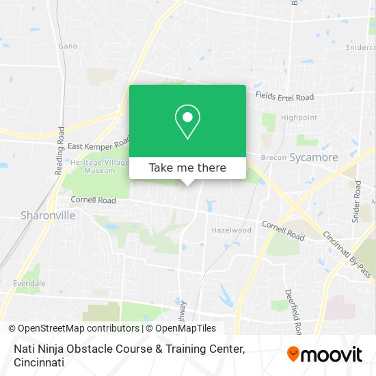 Mapa de Nati Ninja Obstacle Course & Training Center