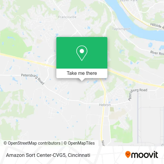 Amazon Sort Center-CVG5 map