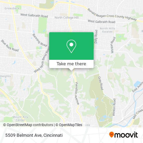 Mapa de 5509 Belmont Ave